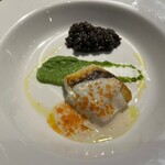 ア ターブル - 魚料理とイカスミのリゾットだったかな(^-^;