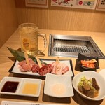 ひとり焼肉一 - ちょい飲みセット♡