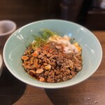 麺や一芯 - 汁なし担々麺香酢950円
