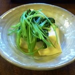 大和 -  蛤鍋コース・蛤鍋の残り汁で作った湯豆腐（2014/05）