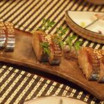 ふくら - 料理写真: 気まぐれで作る“サバの棒寿司”です。なんか人気ある・・・(笑)