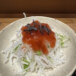 天ぷら 心斎橋 一哲 - 大根サラダ