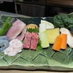 天ぷら 心斎橋 一哲 - この日コースの材料