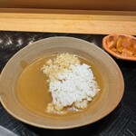 天ぷら 心斎橋 一哲 - 妻はカレーライスでいただきました。