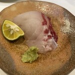 うを徳 - お造り：明石産 鯛