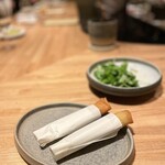 lamian - ズワイ蟹とカニ味噌春巻き