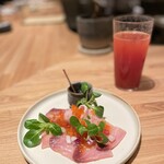 lamian - 氷見寒鰤カルパッチョ