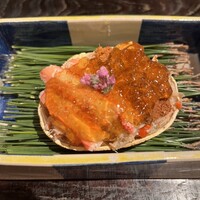汐見 - 特別なコース１３０００円。香箱蟹。ジュレの味わいがまろやかで、うちこ、そとこ、身肉を存分に楽しめます。