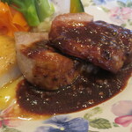 カフェレストラン アンジュール - よくばりランチ(肉+魚) 1,320円(税込み)