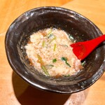 恵比寿 鮨 ふじまさ - すべてごちゃごちゃに混ぜて頂く
      
      カニの持つ旨みを感じられる
      構成はまさにカニ雑炊