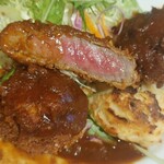 洋食の朝日 - 柔らかくってとてもジューシー