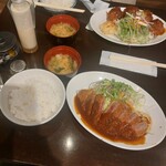 洋食の朝日 - ビフカツ定食