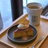 リットコーヒー&ティースタンド - 料理写真:濃厚かぼちゃのプリン@税込650円、アメリカーノ@税込550円