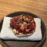 Restaurant Domestic - ④赤キャベツと山ぶどうのクリームチーズ フォカッチャ