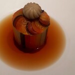 ラチュレ - ペルドロー、雉コンソメ、野菜（シャルロット？）