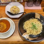 東昇軒 - ゴマ味噌つけ麺　おさえ　＆　ミニ焼飯