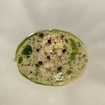 Aira - ⑨AIRA特製料理 タラバ蟹 マリーゴールドとホタテのクネル バターソース(+350SEK≒5,193円)