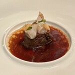 Aira - ⑮ノロ鹿 栗 鹿エキスとベルガモットと昆布のソース