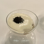 Aira - ⑦ダイバーホタテ 青ムール貝 牡蠣 キャビア 椎茸 コールラビの出汁