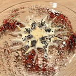 Geranium - ⑤コールラビ ソル(海草の一種) 若いリンゴ ヘーゼルナッツ キャビア