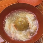 味 ふくしま - えびいも、蟹のあんかけ。えびいもが香ばしく美味しい。