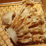 天ぷら わがた - えのき肉巻き。お肉！