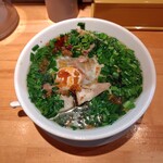 麺家 たけ田 - にら玉肉そば