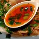 麺家 たけ田 - 辛味噌溶いたとこ