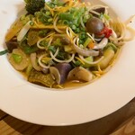 山梨レストラン メリメロ - 県産野菜のペペロンチーノ