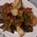 中華料理 銀河楼 -  豚肉とピーマンの味噌炒め（20140525）