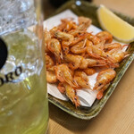 煮込 蔦八 - 小エビ唐揚げのツマミ力(ちから)！