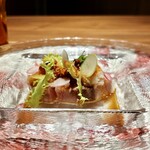 Ino Cantonese 日本橋 たかせ - 鰤大根　生姜黒酢ソース　オリジナルナッツ辣油のアクセント