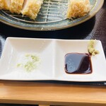 とんかつ よしだ - わさび醤油