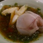 すし割烹 鮓はる - 自家製ポン酢でいただきます（2009年10月）