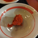 幸楽苑 - 辛しニンニク30円