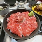 茶寮 和香菜 - “肉薔薇”ローストビーフ丼