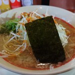 幸楽苑 - 塩ラーメン（ネギ＆背脂入り）