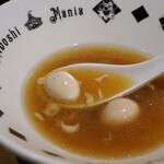 NIBOSHI MANIA - 銀鱗特撰アカヤガラ煮干蕎麦のスープ