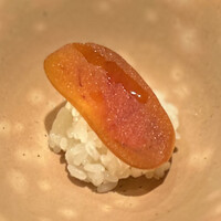 一座建立 - からすみの味噌漬けといむし