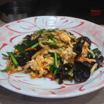 鳳蘭 - 肉キクラゲ玉子炒め