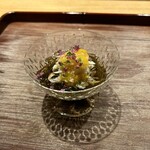 永山 - 酢の物　渡り蟹、岩もずく