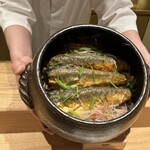 永山 - 鮎ご飯、大和舞茸、茗荷