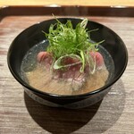 永山 - 榊山牛、ねぎ出汁、賀茂茄子