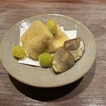 永山 - 穴子フライ、渋皮米粉揚げ、銀杏揚げ