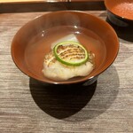 永山 - 椀物　もみじ鯛、蕪