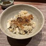 永山 - 鮎ご飯のおかわりはおこげ入り