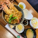 カフェレスト　MILKY - エビフライ丼　ボリュームたっぷり