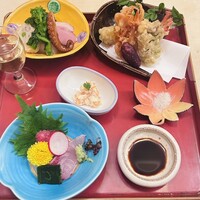 幸 - 食前酒、造り、煮物、揚物