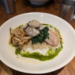 セキレイ - 牡蠣とほうれん草