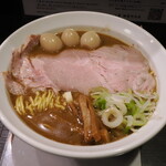 丿貫 - 東京中華蕎麦classic 1100円＋うずら味玉100円